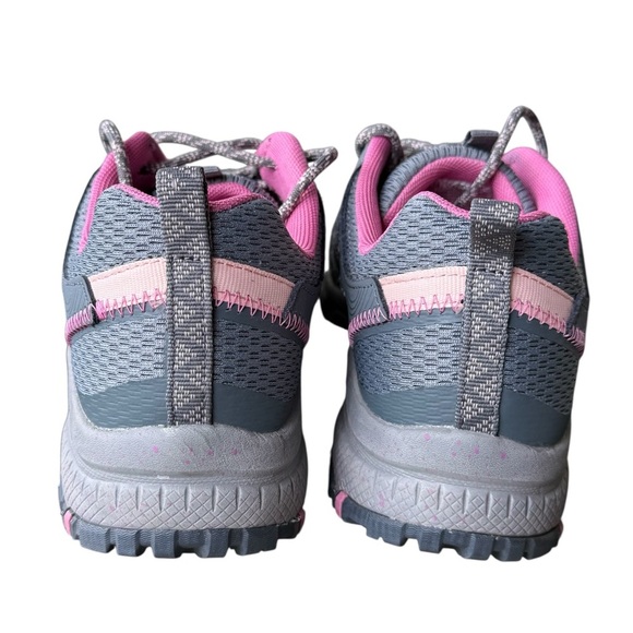 Skechers Women's Trail Running Shoes Gray Pink Size 10 Athletic Sneaker - Picture 6 of 7